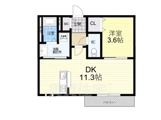 兵庫県西宮市門戸荘【アパート】の間取り
