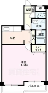 三和平城グランドパレスD【1階】の間取り