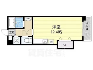 ワイズアーク三国ヶ丘【6階】の間取り