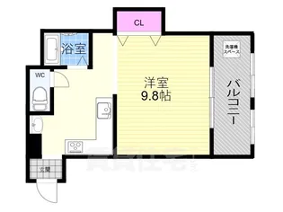 1Kの間取り画像