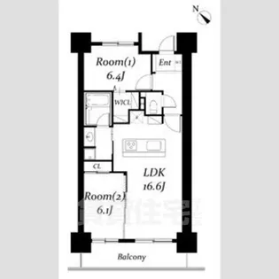 ロイヤルパークス千種【8階】の間取り