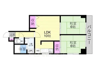 Uresidence二条城【3階】の間取り