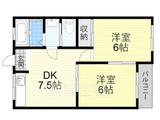 マンション藤【1階】の間取り