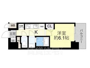 プレサンス大津京町ベルリーヴァ【10階】の間取り
