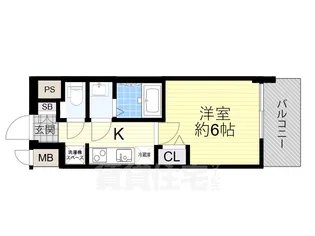 プレサンス大津京町ベルリーヴァ【7階】の間取り