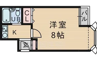サンパレス21 PATEO豊中B【3階】の間取り
