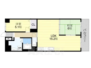 第2西緑ヶ丘スカイハイツ【6階】の間取り