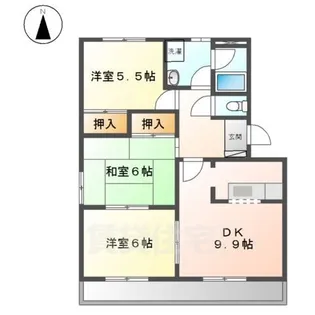 エクセレント上小田井【3階】の間取り