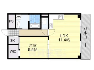 エルプラド京橋7号棟【8階】の間取り