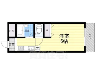 ガーデンパーティ西宮北口【2階】の間取り