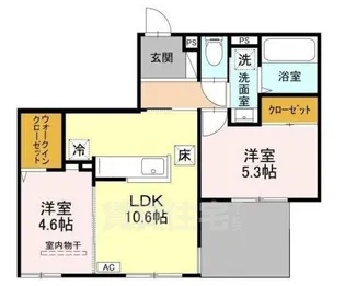 リラフィナート西宮北口【1階】の間取り
