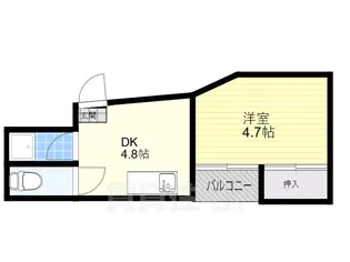 大阪府大阪市住吉区苅田5丁目【マンション】の間取り