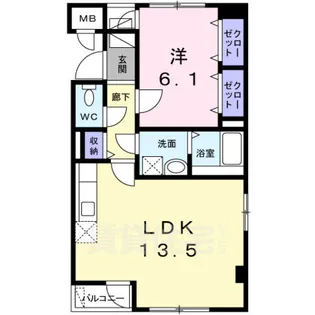 コンフォートA・N【4階】の間取り