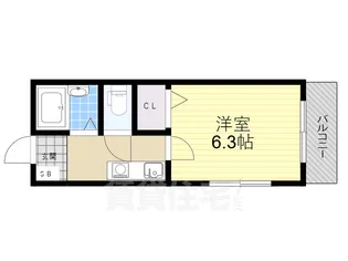 プルス野中南【3階】の間取り