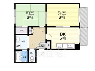 ワイズ上之町【2階】の間取り