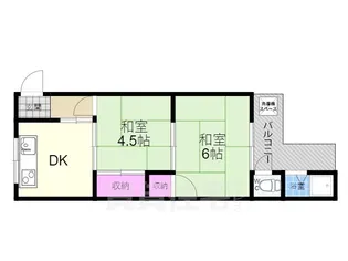 イースト東福寺【3階】の間取り