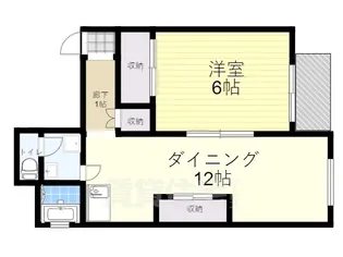 メゾンインペリアル豊里【8階】の間取り