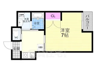 「サンモールコート九条」【2階】の間取り