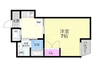 サンモールコート九条【3階】の間取り