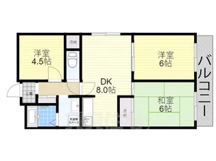 ハイグレード国分【4階】の間取り
