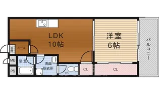 コーポ円座【3階】の間取り