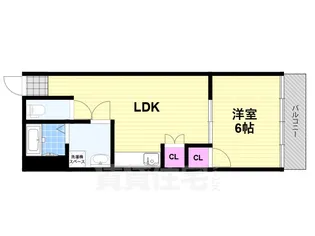 ロイヤルコート天美東【2階】の間取り