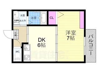 エントランスライフ宝ヶ池【1階】の間取り
