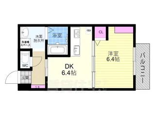 エントランスライフ宝ヶ池【2階】の間取り