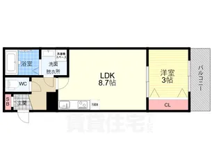ジーメゾン山科ノース【2階】の間取り