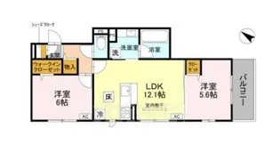 リヴェール京都桂【1階】の間取り