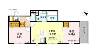 2LDKの間取り画像