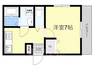 大阪府吹田市岸部南2丁目【アパート】の間取り
