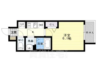 プレサンス広小路通 葵【4階】の間取り