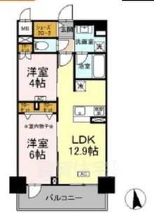 CEDAR NORITAKE【2階】の間取り