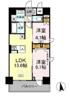 CEDAR NORITAKE【2階】の間取り