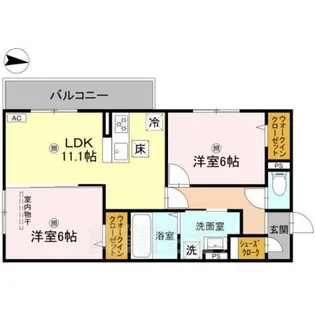 萩2【1階】の間取り