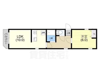 1LDKの間取り画像