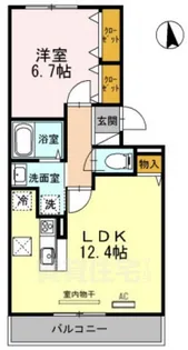 ベンハウス【1階】の間取り