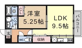 セジュールコウハナC棟【2階】の間取り