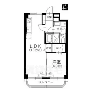 ハイライク栄ハイツ【1階】の間取り