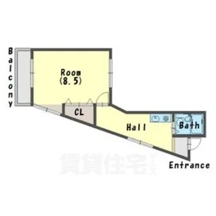 コーポ二条【1階】の間取り