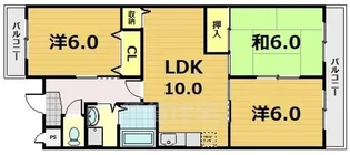ネオグランドール伏見 【2階】の間取り