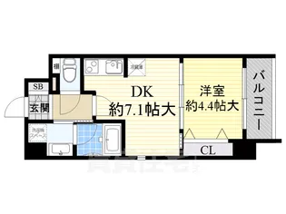 ソラージュ茨木【4階】の間取り