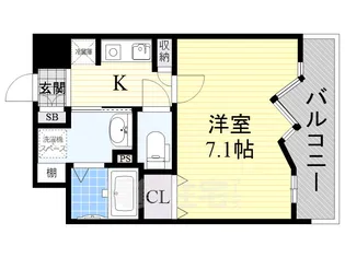 アーバンウェル茨木【13階】の間取り
