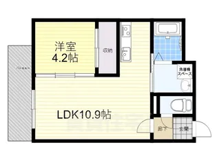 大阪府茨木市上穂積2丁目【マンション】の間取り