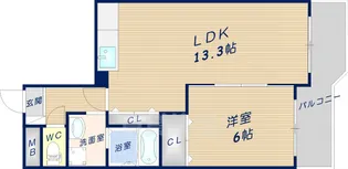 三和平城グランドパレスA【5階】の間取り