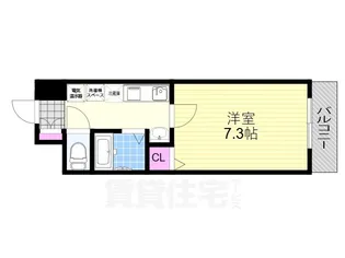 大阪府大阪市淀川区新北野1丁目【マンション】の間取り