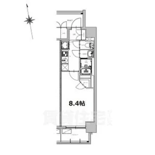 S-RESIDENCE今池beleta(ベレータ)【4階】の間取り
