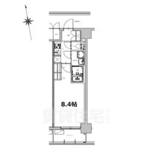 S-RESIDENCE今池beleta(ベレータ)【4階】の間取り