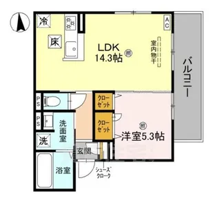 ラフィーネ丹波橋【1階】の間取り